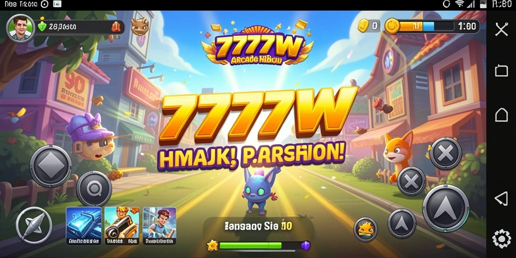 Tampilan gameplay seru 7777W yang memikat.