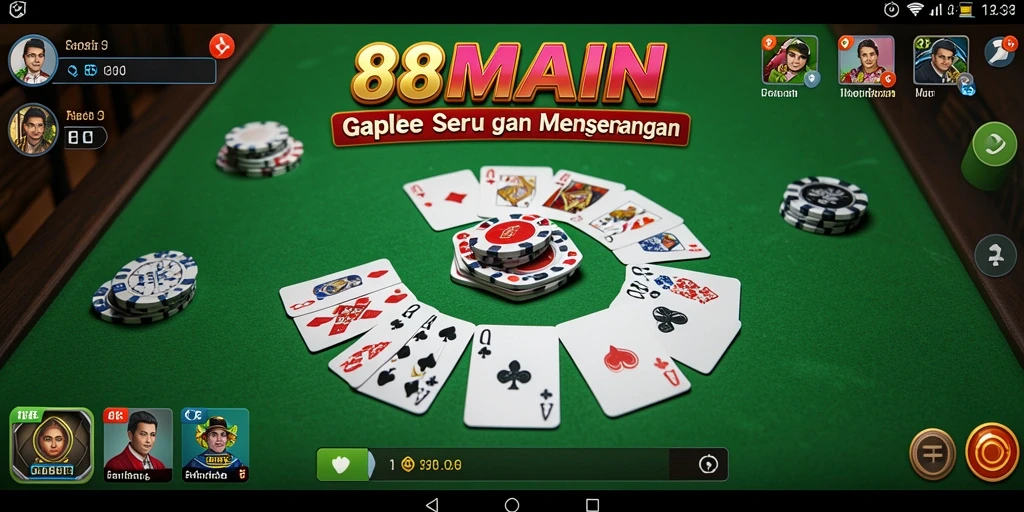 Screenshot gameplay Gaple yang menarik dan mengasyikkan.