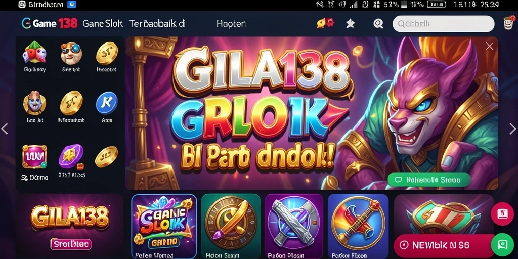 Tampilan gameplay menarik dari game Slot GILA138.