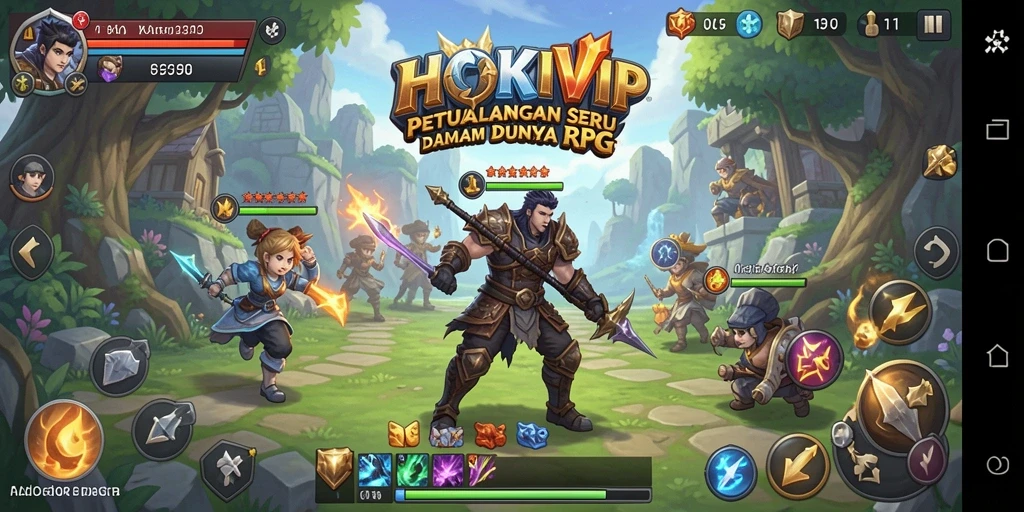 Gameplay HOKIVIP yang seru dan menantang di dunia RPG.