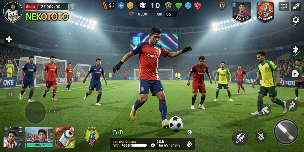 Tampilan gameplay NEKOTOTO yang mendebarkan dan kompetitif.
