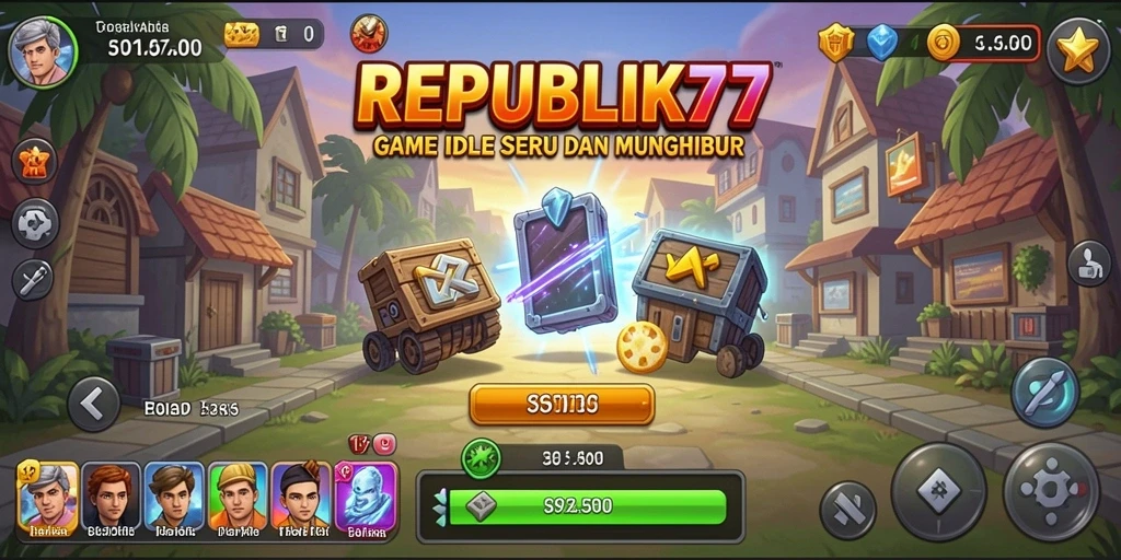 Screenshot gameplay menarik dari REPUBLIK77 yang menunjukkan keseruan permainan Idle.