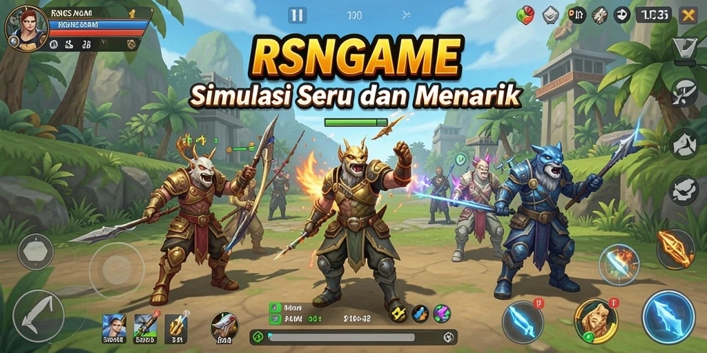 Screenshot utama RSNGAME menampilkan gameplay simulasi yang menarik.